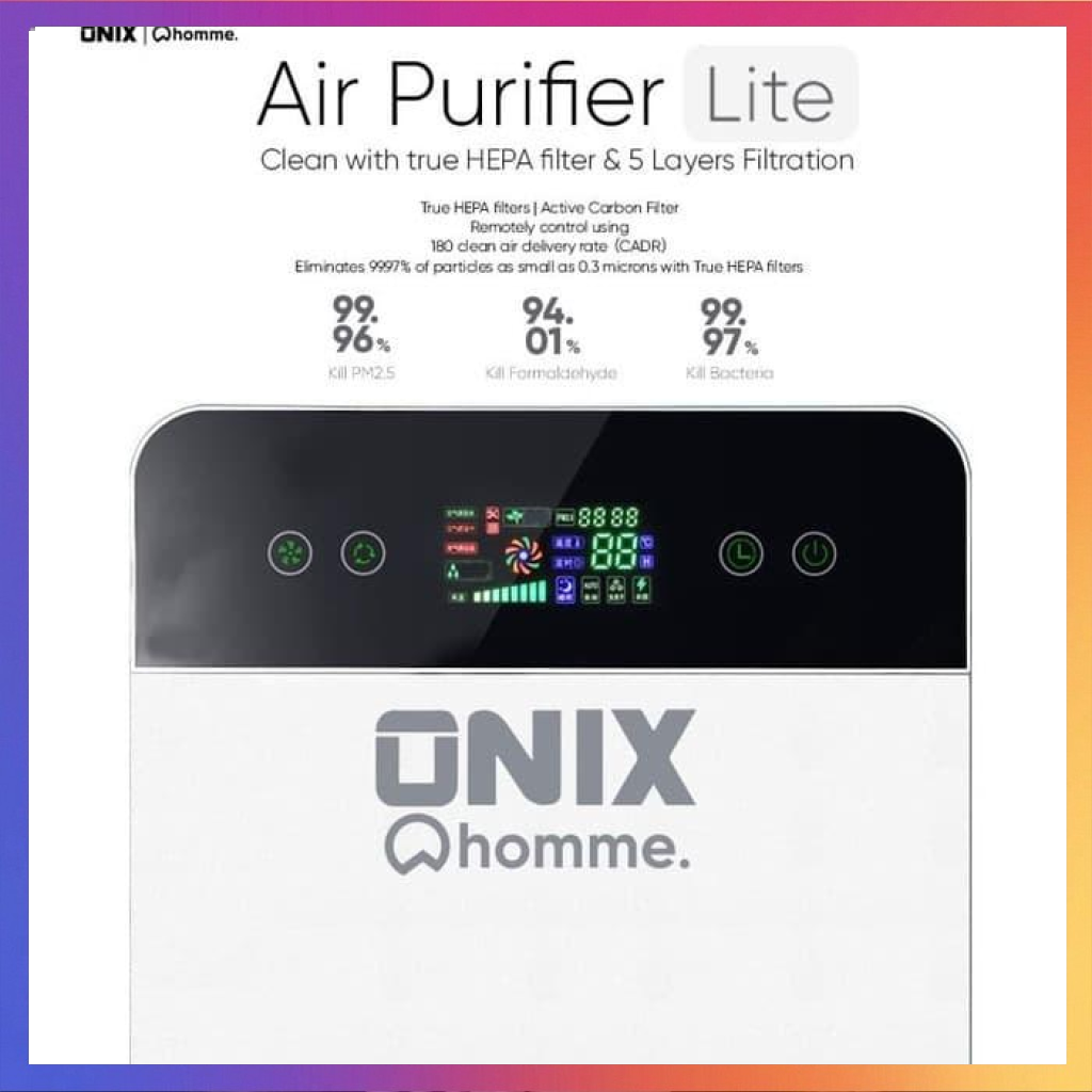Jual Barang Berkualitas Onix Air Purifier Lite Touch Display Pembersih